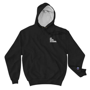 ATLBORN X CHAMPION BLACKOUT HOODIE