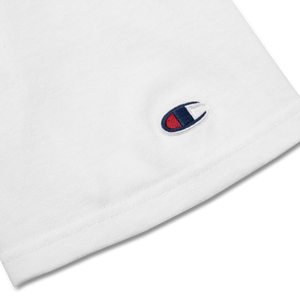 YOU KNOW WHAT IT IS X CHAMPION WHITEOUT TEE
