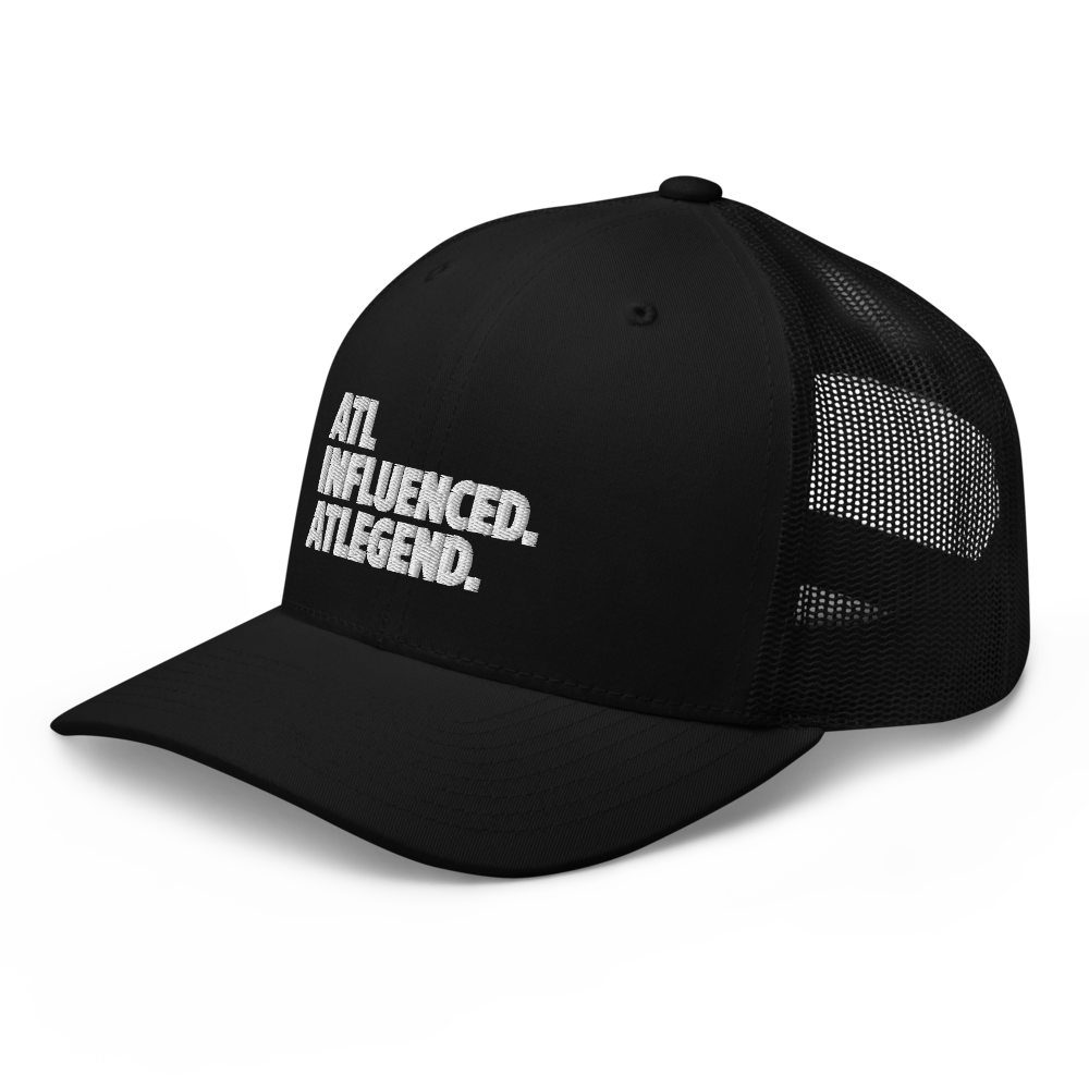 ATLINFLUENCED BLACKOUT TRUCKER CAP